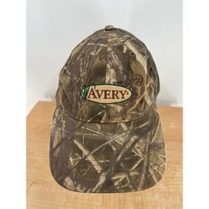 Avery Outdoors RealTree Camo Mesh Back Adjustable Strapback Trucker Hat Mens